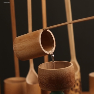 打酒提子 酒勺子 打酒器家用 小号酒吊竹子竹制水勺 酒端子z