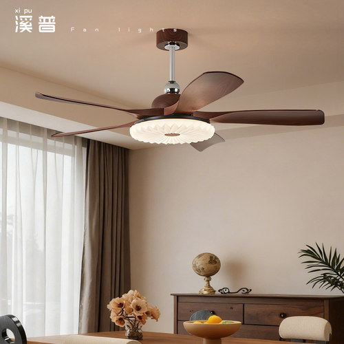 中古风法式变频静音吊扇灯