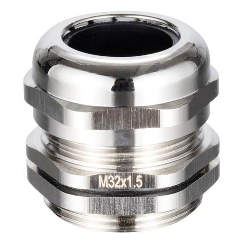 金属防水电缆接头黄铜镀镍电缆固定头格兰头填料涵M系列