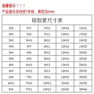工业级硅胶管软管透明水管耐高温2 大口径硅橡胶管套