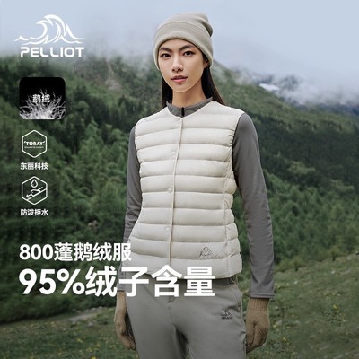 伯希和排骨羽绒马甲男女同款