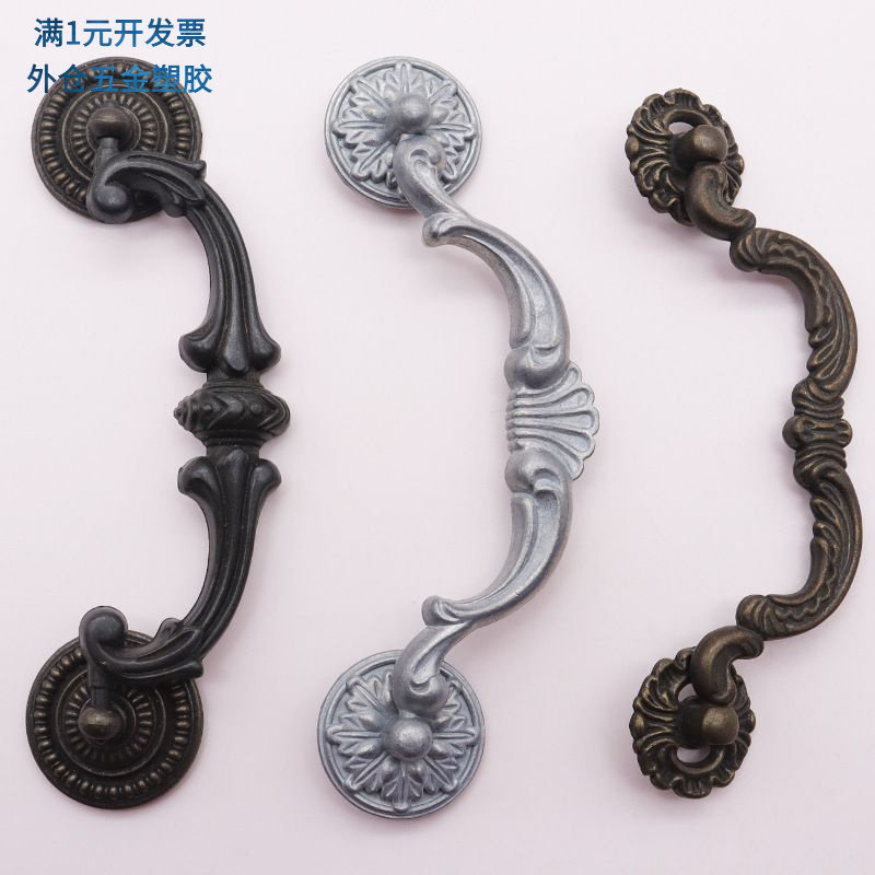 祝发ZUFFA锌合金拉手双孔家具五