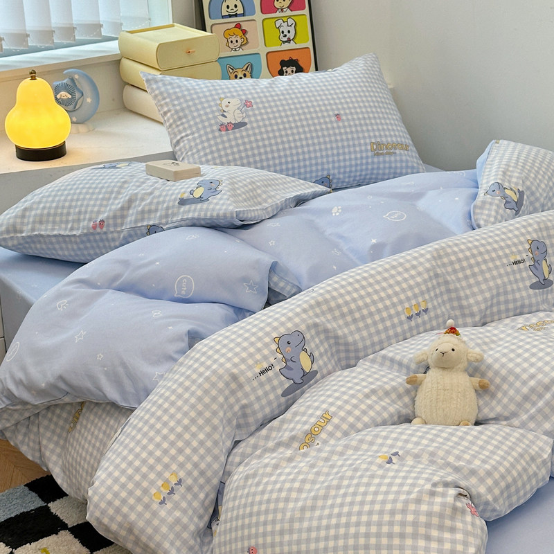 定制100纯棉儿童被套单件男孩卡通被罩120x150宝宝被单男童三件套