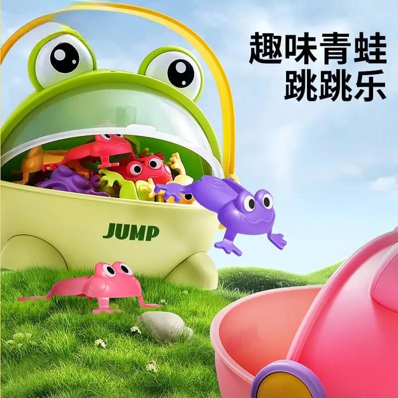 儿童弹跳小青蛙玩具按压跳跳神器小孩按压青蛙跳益智亲子互动游戏