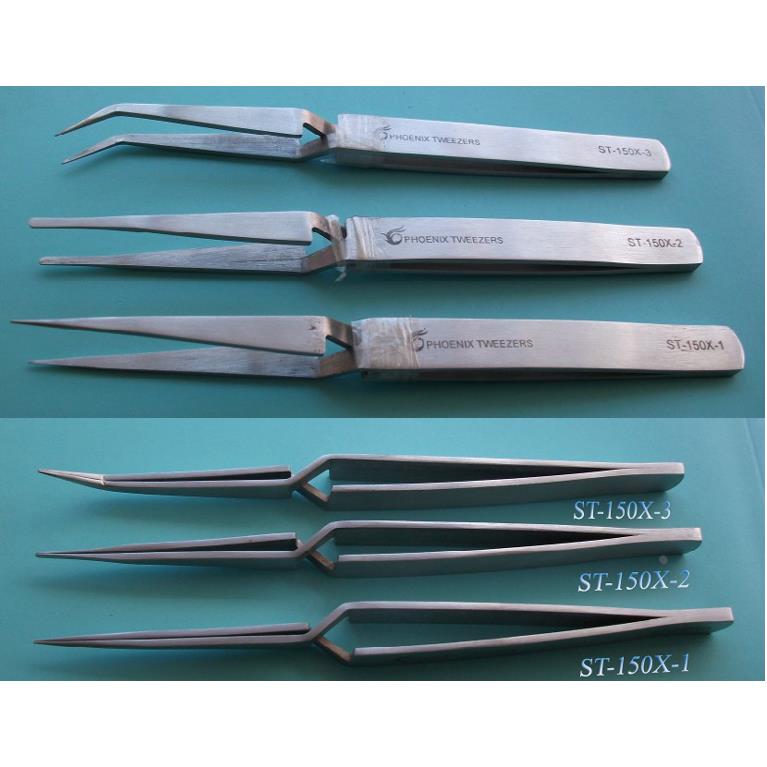 精密反差镊子ST-150X-1 2 3防磁反向镊交叉镊子自锁镊子反叉镊子
