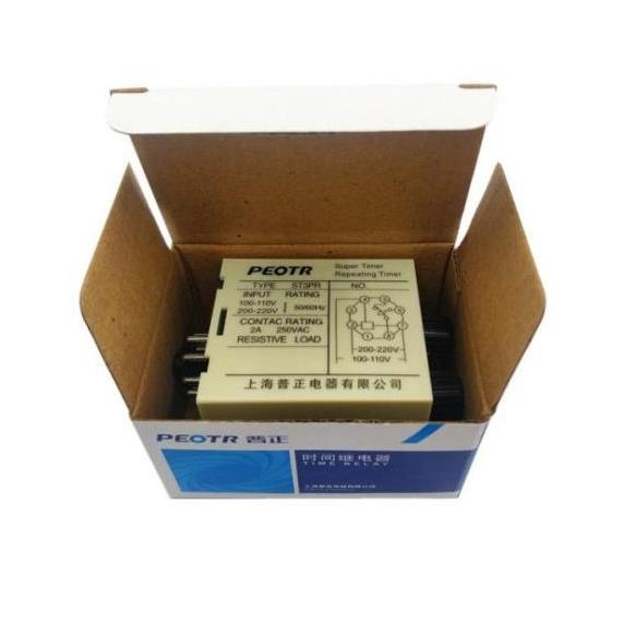 PEOTR普正 ST3PR 往复双循环双时间JSZ3R 延时时间继电器 AC220V