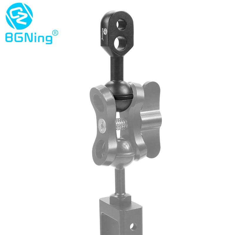 BGNing潜水灯臂YS球头夹臂补光灯球头夹适用一英寸手电筒夹臂