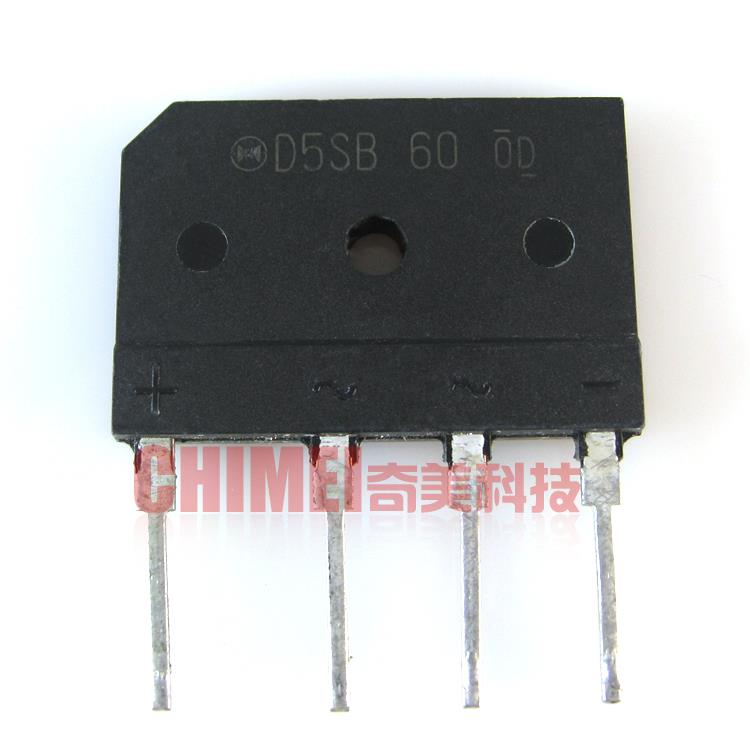 【原装拆机】D5SBA60 D5SB60 T5SB60 整流桥堆 5A 600V 排桥 4脚