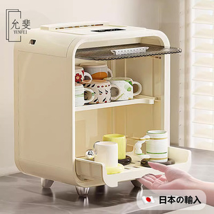 宝宝奶瓶消毒柜！家用杀菌烘干抽拉式收纳箱日系高端ins风摆件盒