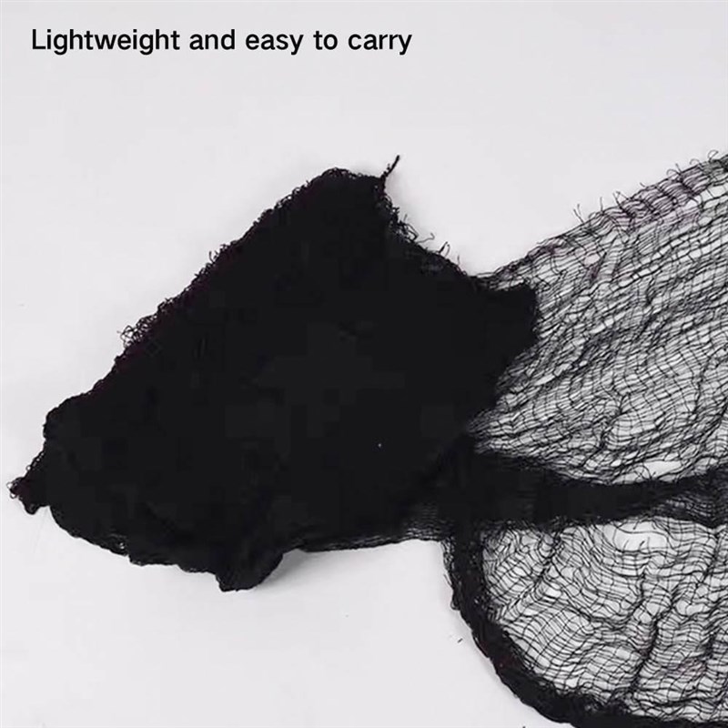 HOT SALES!!i! Black Halloween Creepy Gauze Large Grid Yarn