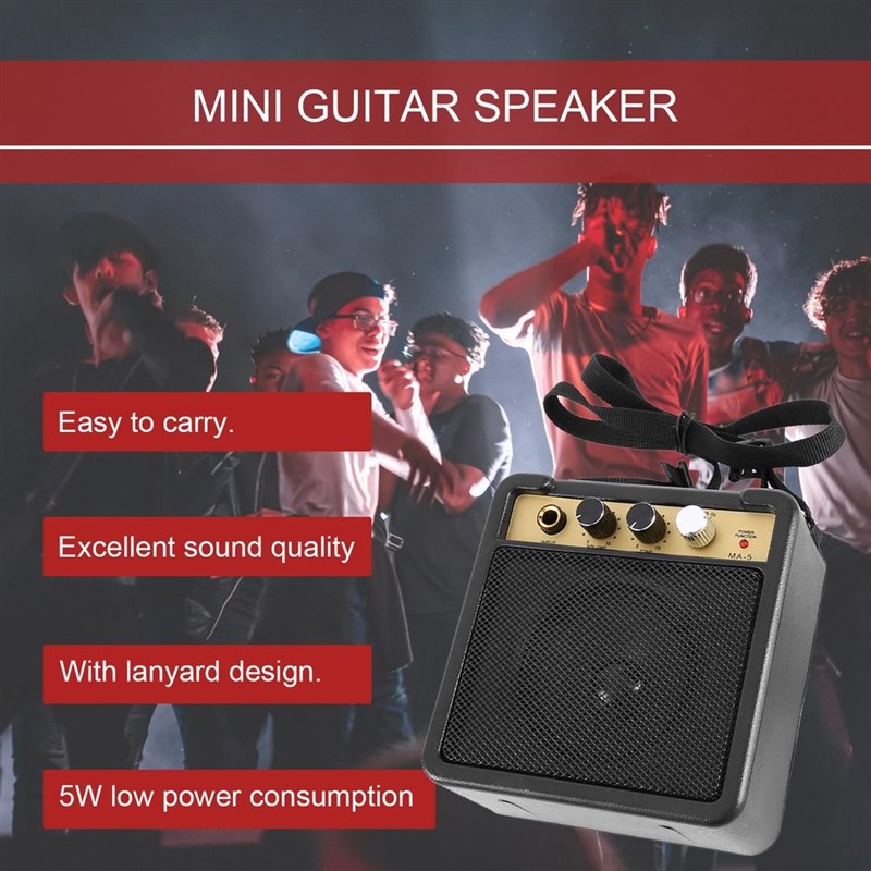 Mini Guitar Amplifier Guitar Amp With Back  OSpeaker Guitar
