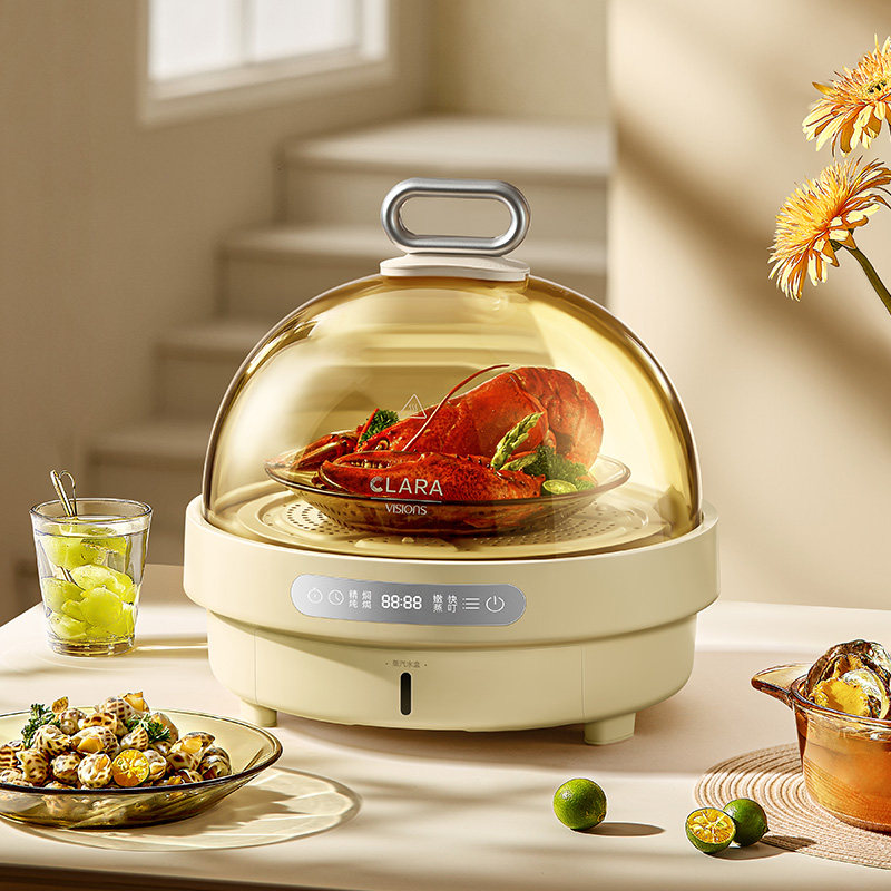 clara小巨蛋玻璃电蒸锅3秒速热