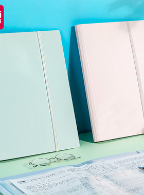 得力72636试卷夹资料册a3试卷套透明内页塑料夹档案文件夹