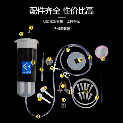 丰年虾卵孵化器 自制孵化器10件套装 丰年虾可孵化 孵化器套装包