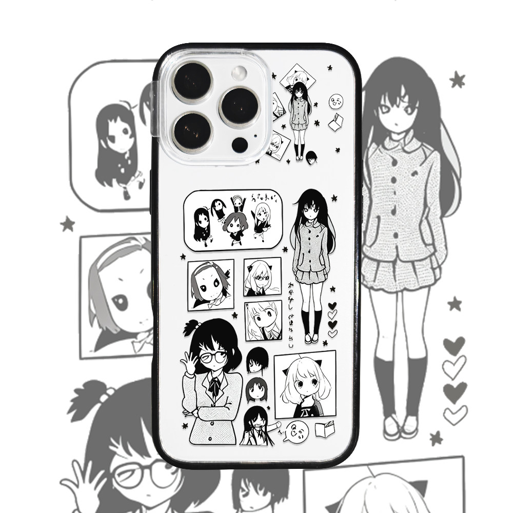 贝贝壳 适用苹果iPhone17ProMax插画女孩手机壳16PROMAXiphone15磁吸手机壳包AI健13卡通简约网红款