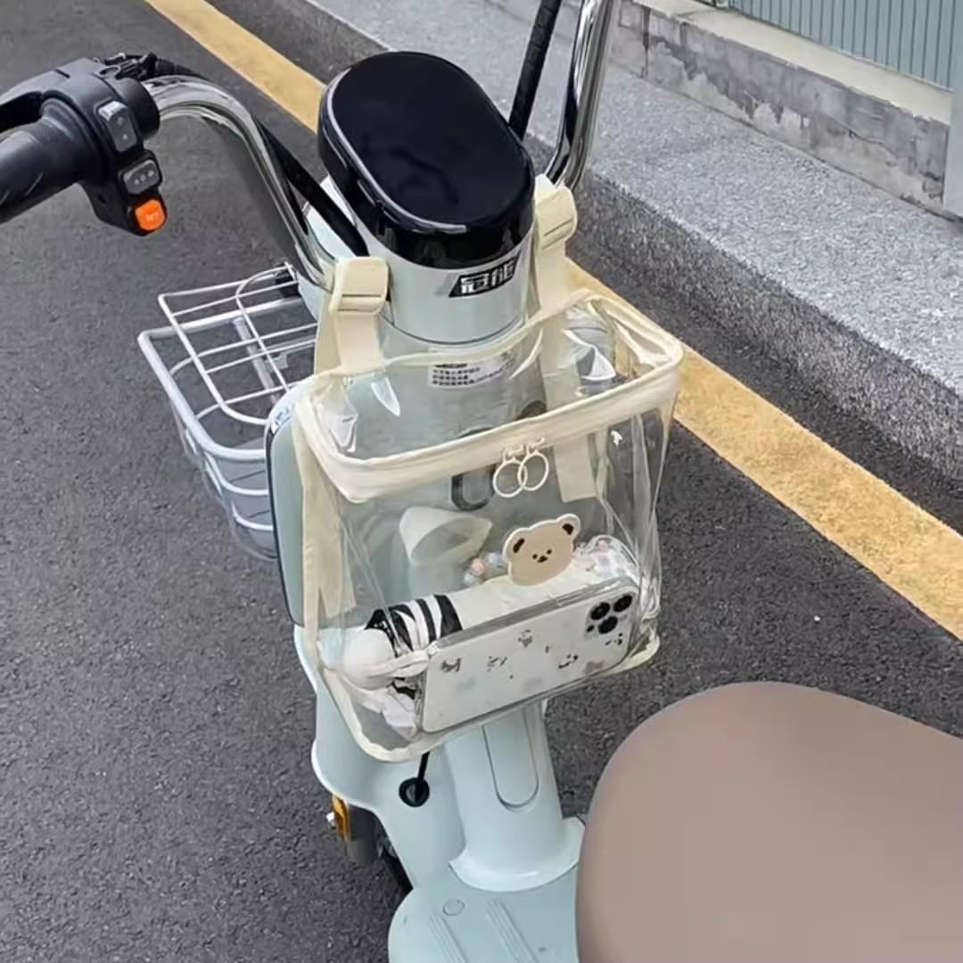 电动车前置物兜防水挂包置物神器雅迪电瓶车收纳储物包手机充电器