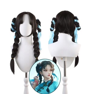 王者荣耀 西施cos假发 诗雨忆江南 少女假发麻花辫 厂家直销