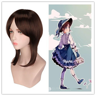 第五人格园丁cos假发手工编麻花辫棕色短发艾玛伍兹脏辫假毛现货