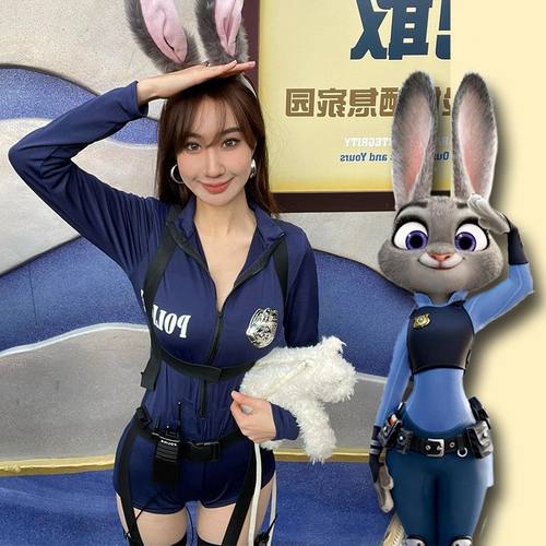 兔子警官衣服成人女警性感衣服漫展连体衣纯欲制服朱迪cos服套装