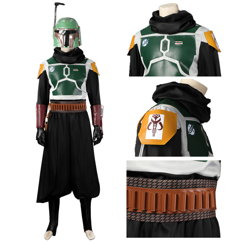 美剧曼达洛人cosplay服 波巴菲特cos服全套服装 头盔万圣节表演服