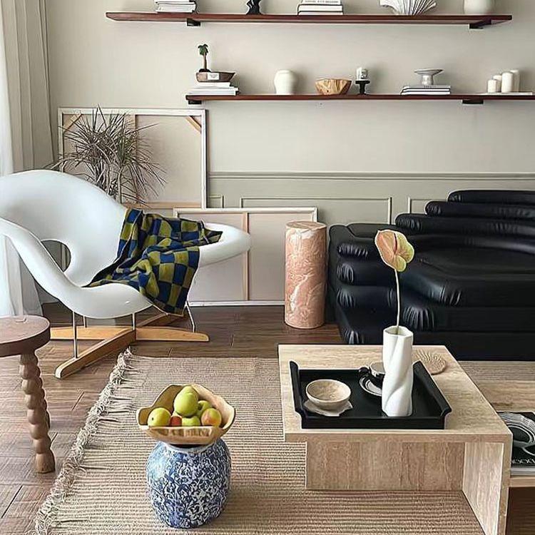 创意现代墅别客厅古梯田中沙发设计师古款直播间山66丘复模块沙发