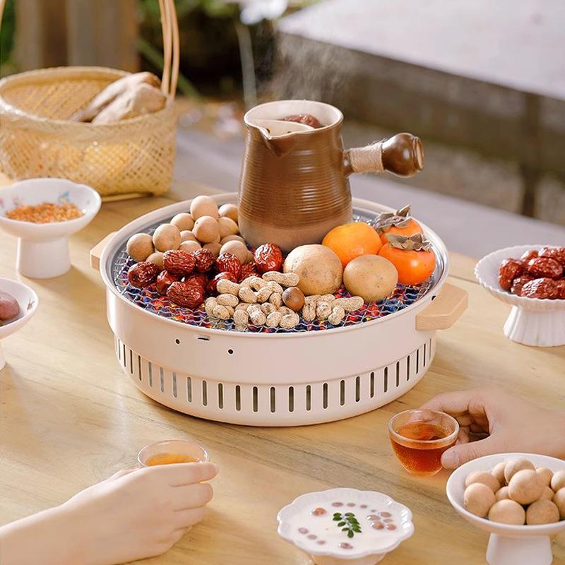 户烤kl-001外围炉煮小茶便携式型茶罐茶煮茶器可洗拆家用多功能烧