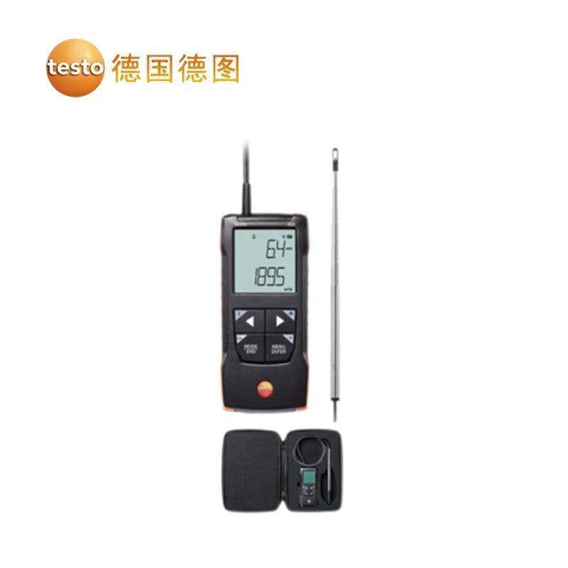 线 test仪o425数字热风计 热敏风速工testo 42业风量风温速风速测