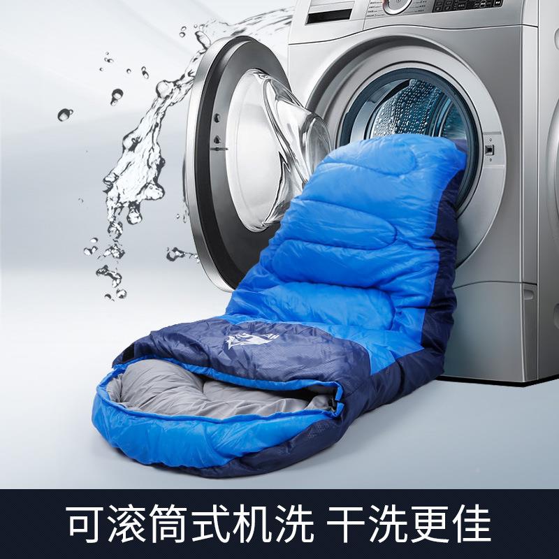 外信封式成春秋季露营袋睡午休人户冬季1607保暖厚被棉质野外睡袋