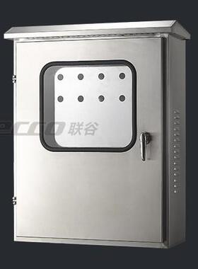 不锈钢内外门箱500*600*250mm/双层门电控箱/IP55室外防水箱