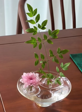 开心到转圈~漂浮插花器水培器皿