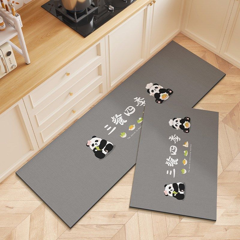 快速发货厨房地垫2024新款熊猫B硅藻泥防滑防油脚垫可擦免洗专用,居家布艺,厨房地垫,淘宝优惠券,粉丝福利购,淘宝优惠卷