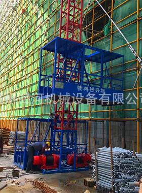 201双吊升笼施工升降机 SS1002小高层工建筑运料降机 海南地物料