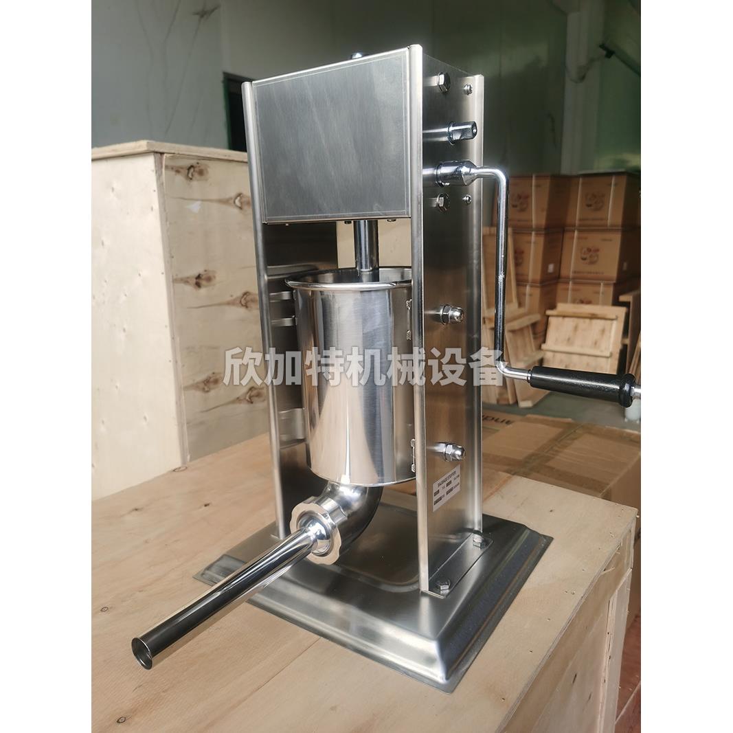 小型手摇机香肠机VTF拉果机 立式灌腊肠丁机不锈钢手动肠 西班牙