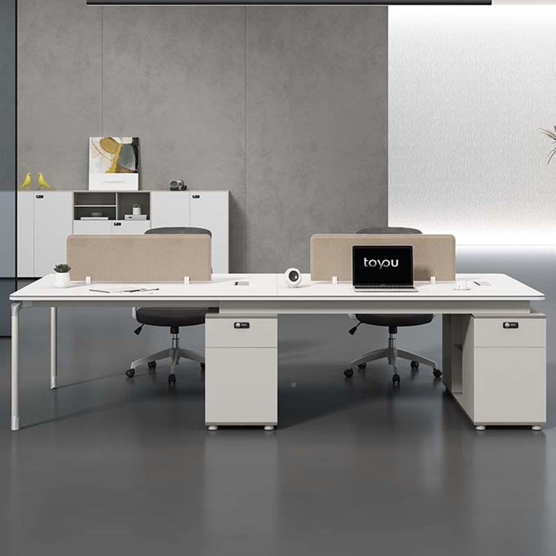 简约现代职员办公椅工组合2/4/6人位 桌办公室员电工ZYZ屏风位脑