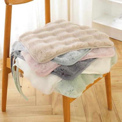 毛绒椅子垫坐垫冬季垫子屁垫秋冬椅垫木餐椅座椅加厚餐桌冬天座垫