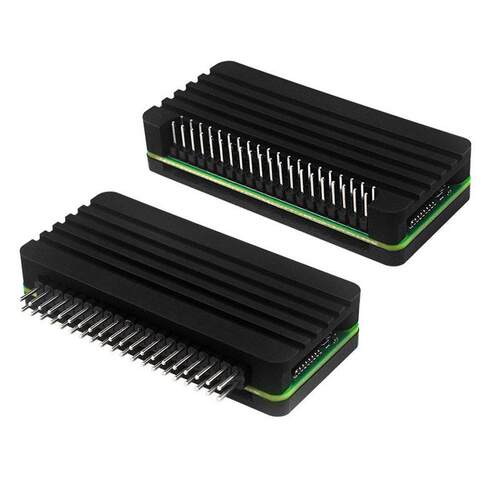 树莓派zero 2W铝合金外壳Raspberry Pi zero 2 W散热保护壳带排针