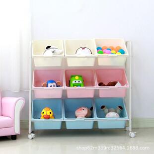 儿童玩具收纳架幼儿园玩具架置物架简易储物收纳箱宝宝玩具收纳柜