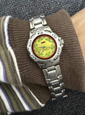 Awasteoftime浪费时间中古手表复古小众金属腕表小巧石英手表