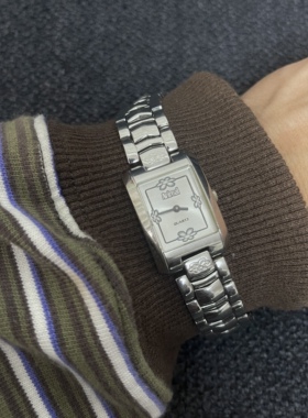 Awasteoftime浪费时间 简约中古手表vintage小众钢带石英手表腕表