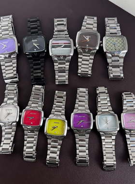 Awateoftime 浪费时间 中古手表 小方块小众复古运动金属石英手表