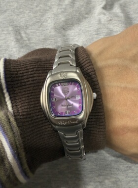 Awateoftime浪费时间 粉色表盘中古手表复古vintage石英金属腕表