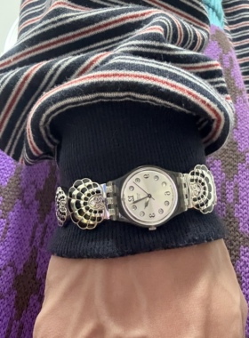 Awasteoftime浪费时间贝壳小众中古手表复古异型表带石英手表腕表