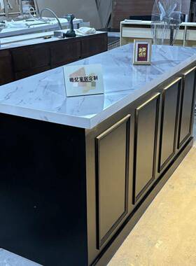 花艺作操台店吧无品牌/台包花台插花桌打包桌钉制大理石转花角花