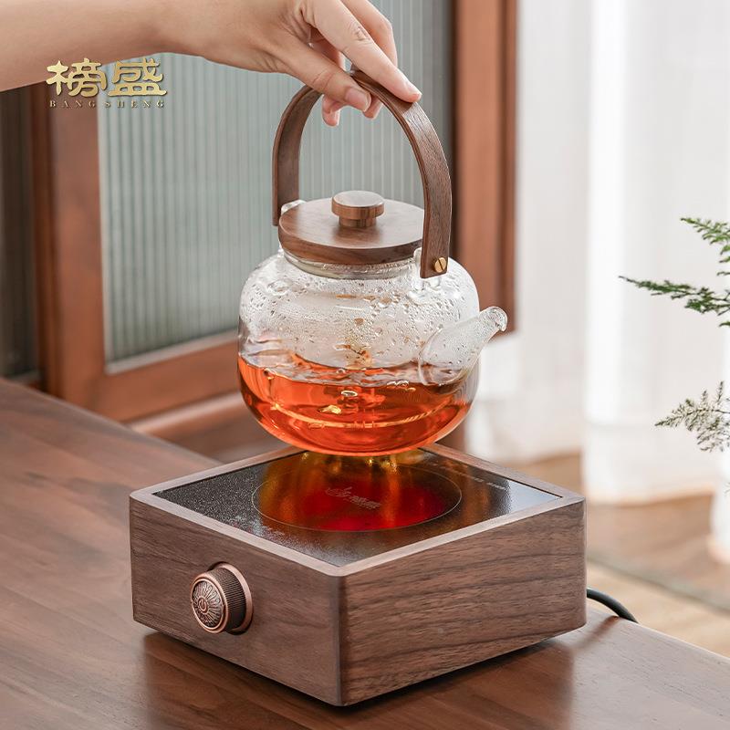 榜盛桃BLA木电陶煮温茶壶煮茶器加厚玻璃耐高烧水胡泡茶炉花茶煮