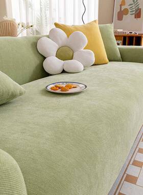 滑防套抓防意赛四季滑通猫用坐垫雪尼尔全包沙发套沙发套AL100357