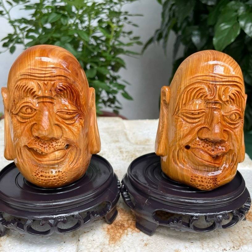 太行满留疤根雕摆件太行崖柏随型山水花鸟动物木雕装雕刻工艺品