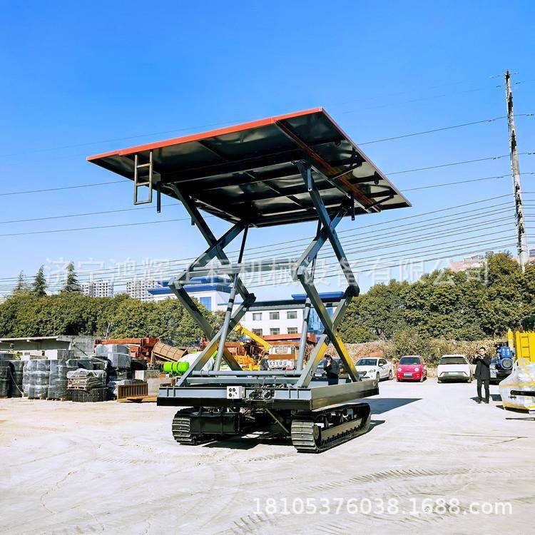 OLX升高9米空履带高业车折叠伸缩升大平面升降机遥控式举爬山作虎