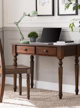 木习fc式小书桌全实电脑桌家用学桌椅学生写字美台欧式简约F75888