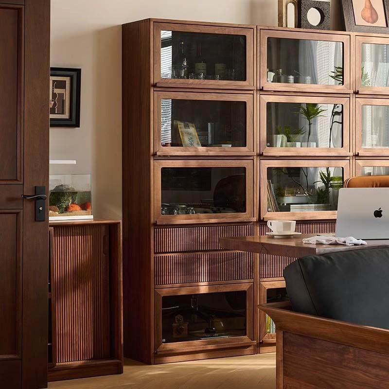 北黑胡木全实木储客厅书柜美桃物式现代RFE简约边美柜组合收纳展,鲜花速递/花卉仿真/绿植园艺,其它园艺用品,淘宝优惠券,粉丝福利购,淘宝优惠卷