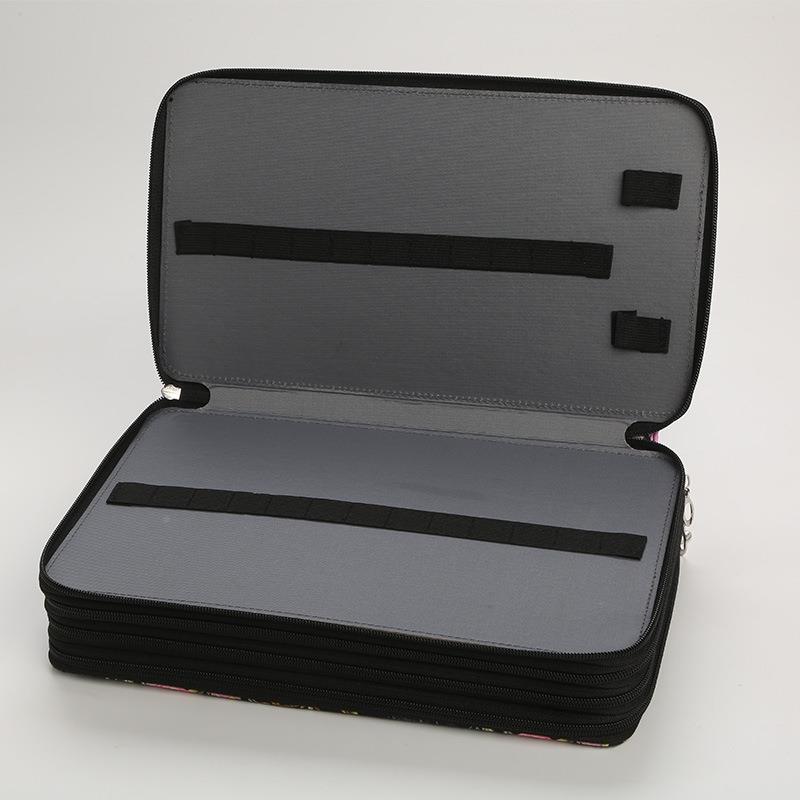 3铅0孔花色复合布彩笔带侧拉链美术绘笔袋欧美风81335美术画工具0